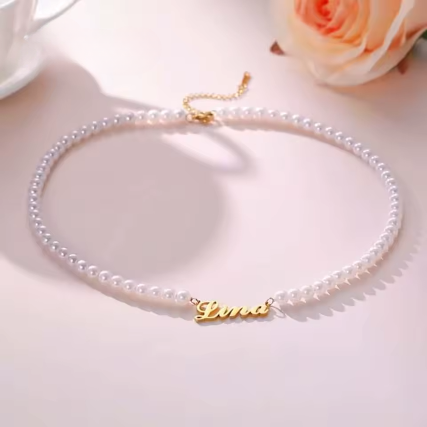 Pearl Name Necklace