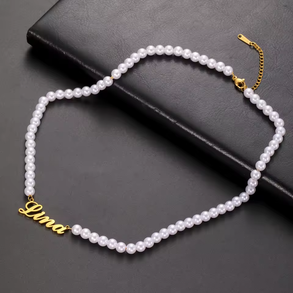 Pearl Name Necklace
