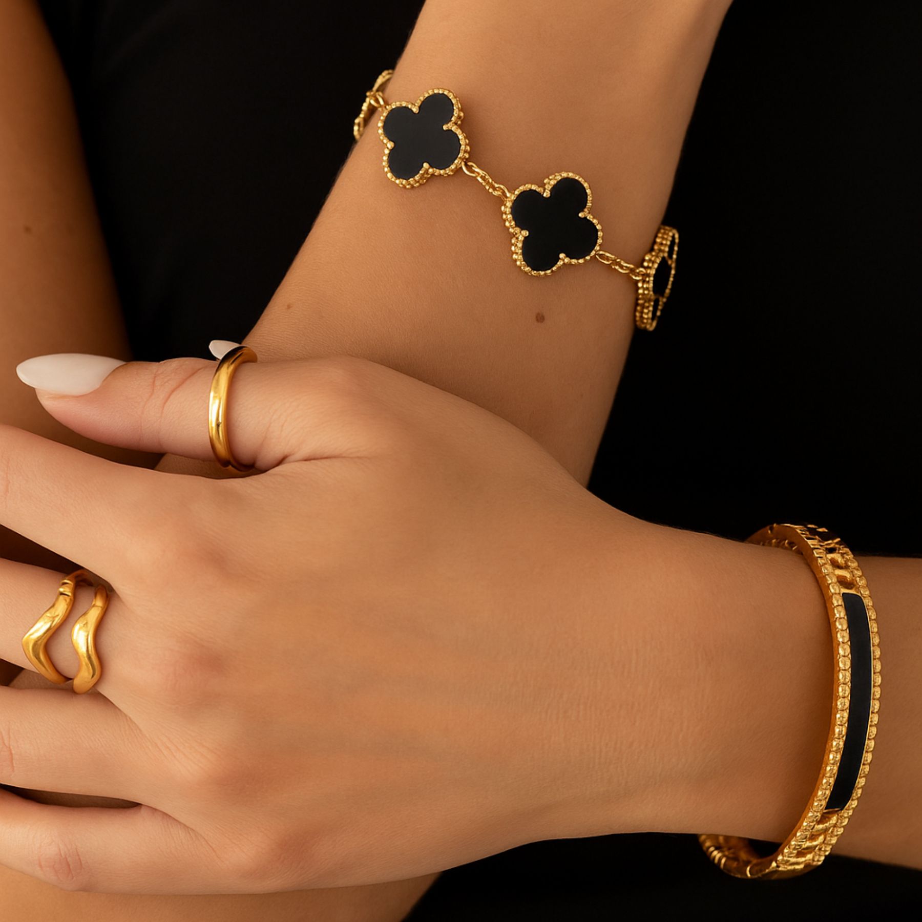 Four-Leaf Clover Bracelet